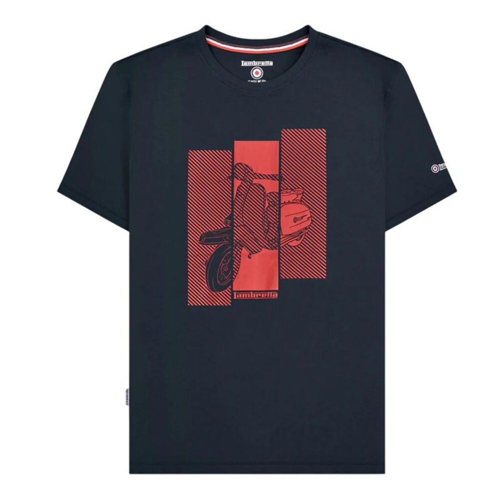 Lambretta Unisex Adult Scooter T-Shirt / Navy